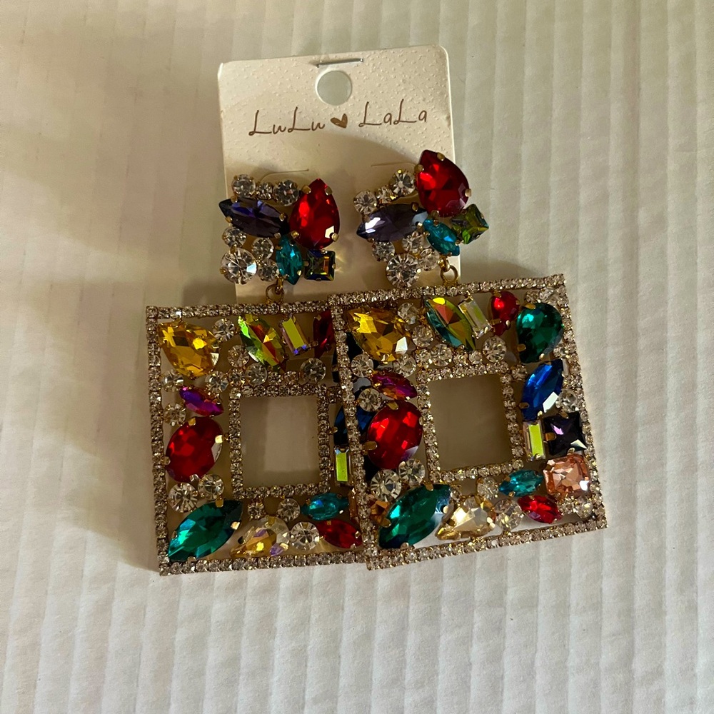 Multi color earrings